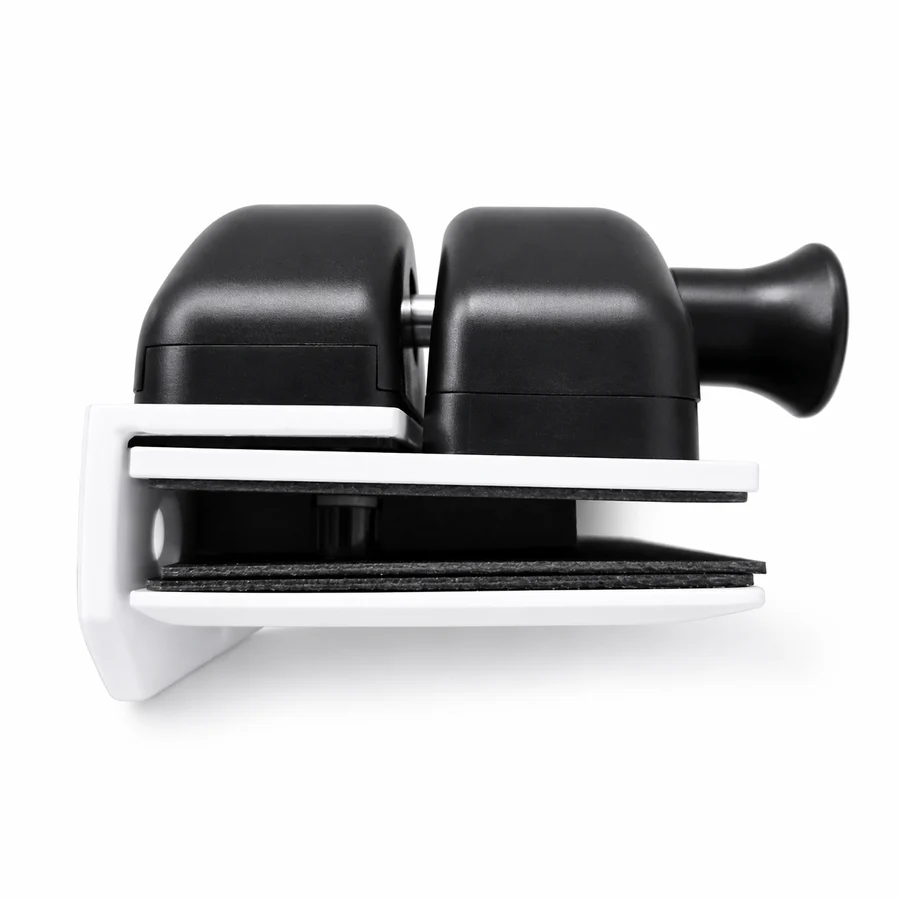 Glass-to-Wall Inline Latch White