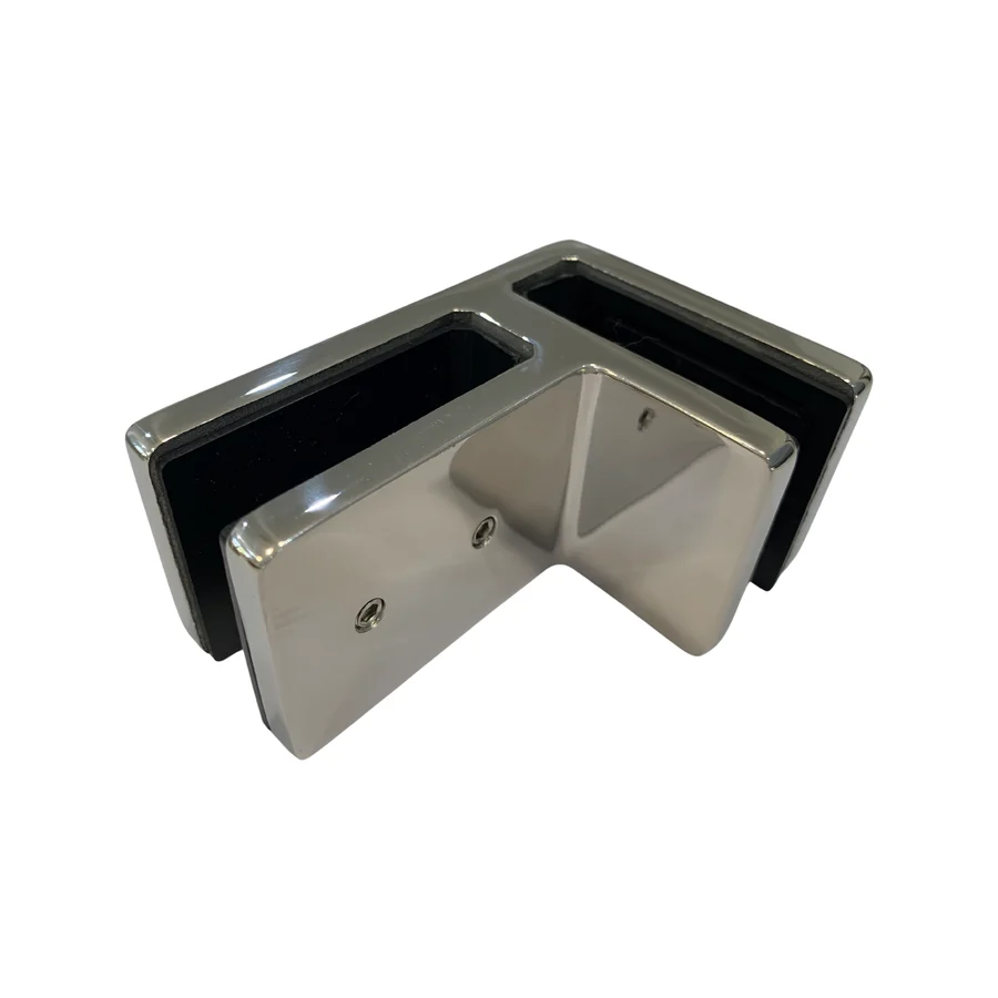 Square Corner Clamp Mirror Polish