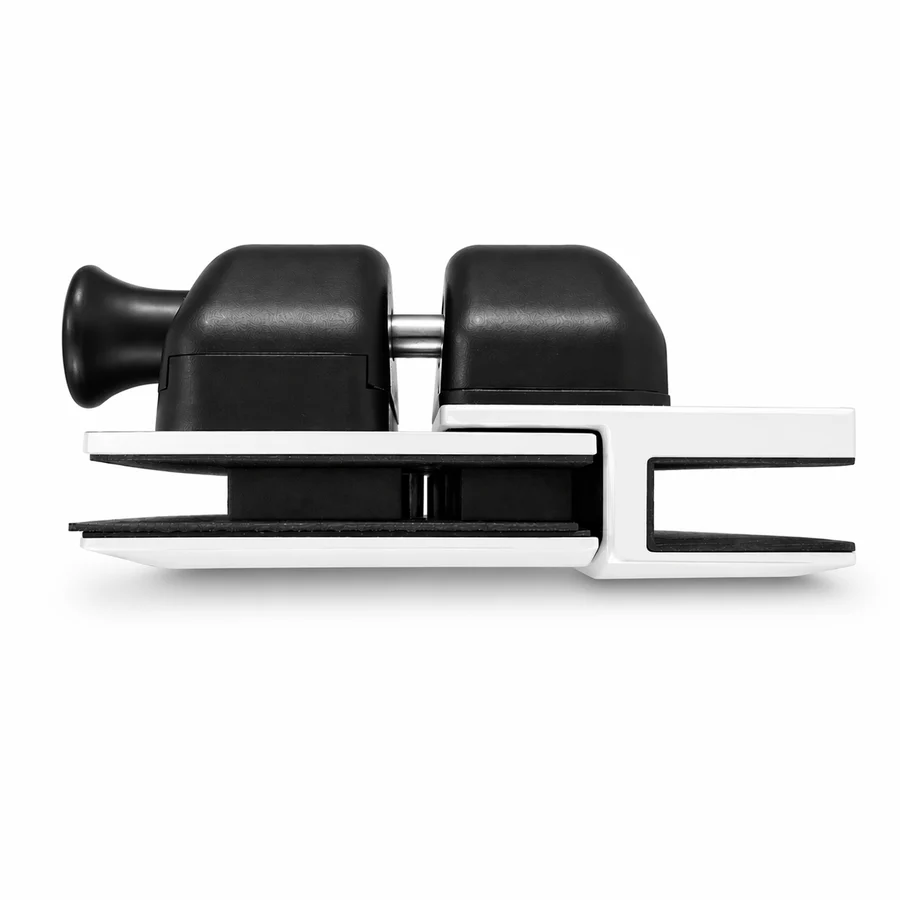 Glass-to-Glass Inline Latch White