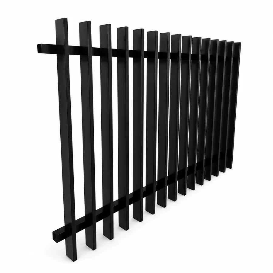 Radiator Aluminium Pool Fencing Panel — Black