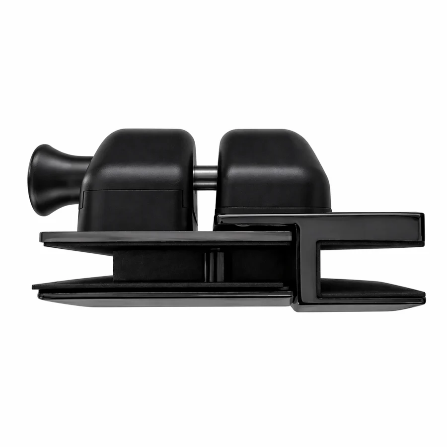 Glass-to-Glass Inline Latch Matte Black