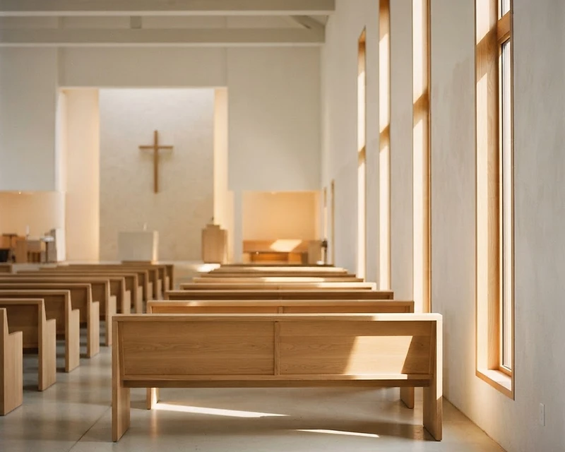 Light filling a peaceful sanctuary