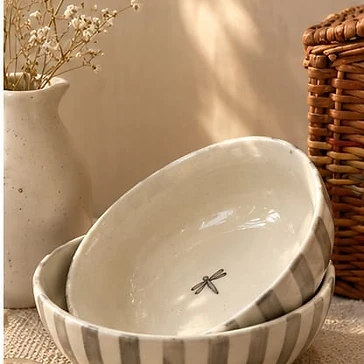 Dragonfly Ceramic Bowls