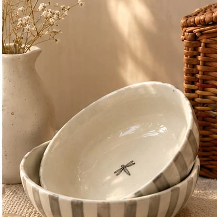 Dragonfly Ceramic Bowls