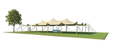 Vue 3D de configuration — 240 m² — Ouverte