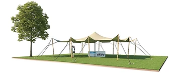 Vue 3D de configuration — 80 m² — Ouverte