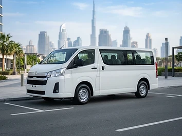 12-15 seater Toyota Hiace staff transport van in Dubai
