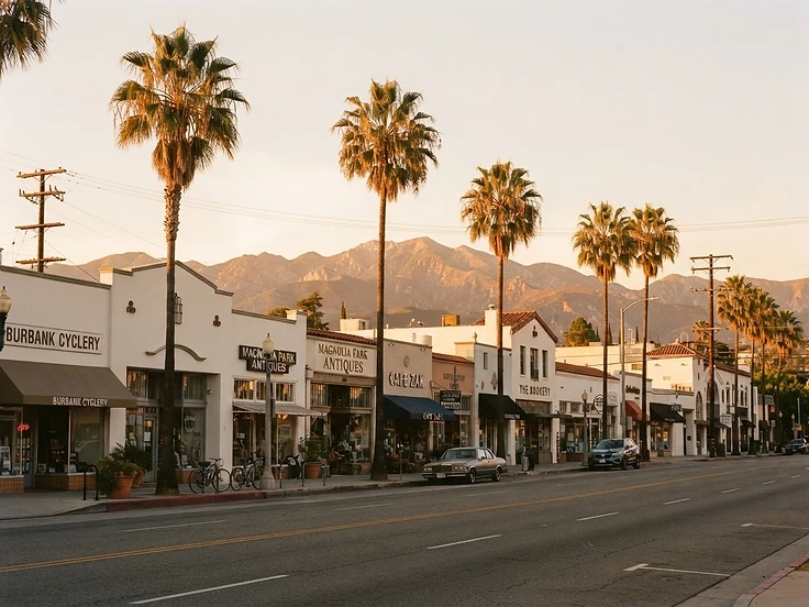 Burbank, California street scene