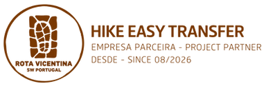 Hike Easy Transfer — Rota Vicentina Empresa Parceira / Project Partner, desde 08/2026