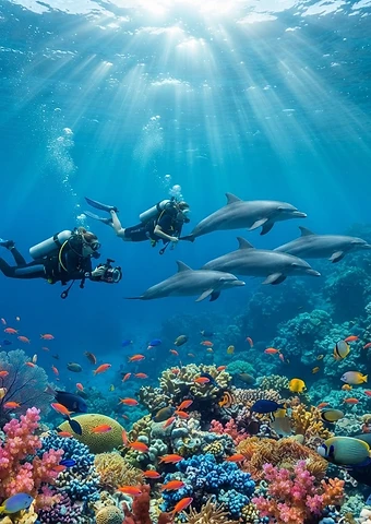 Mergulho no Mar Vermelho com Golfinhos