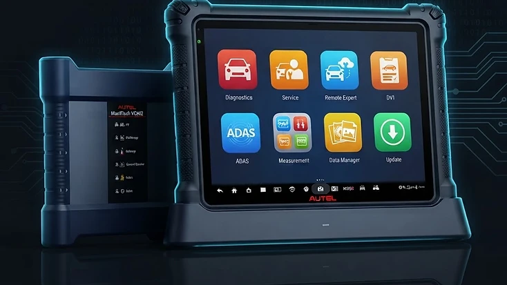 Autel MaxiSYS Ultra S2 — уредът в работа