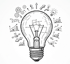 XploringX LLC — hand-drawn lightbulb doodle