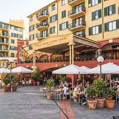 Al-fresco dining in the courtyard