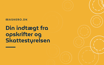 Din indtægt fra opskrifter og Skattestyrelsen