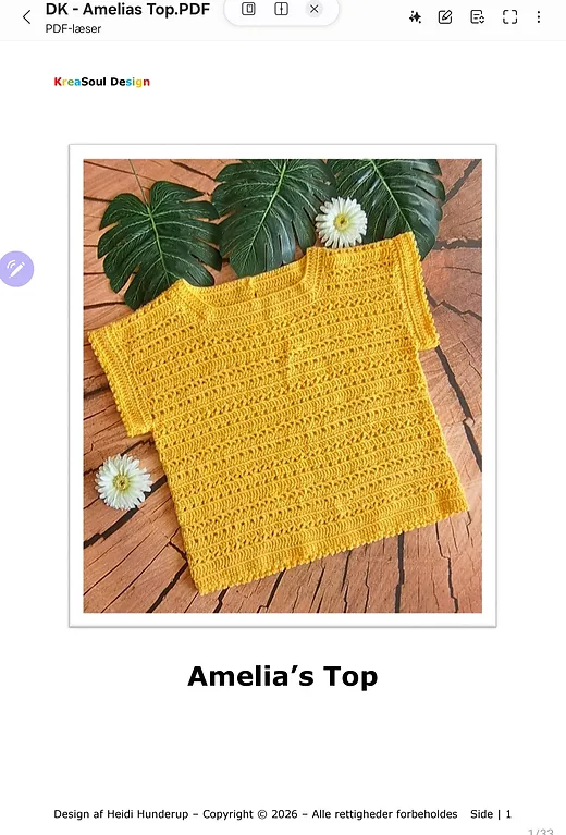 Amelia's Top : forhåndsvisning