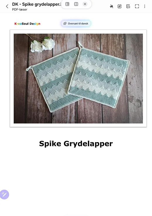 Spike Grydelapper : forhåndsvisning