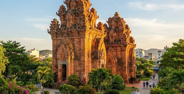 Twin Cham Towers & Boat Yard Walk