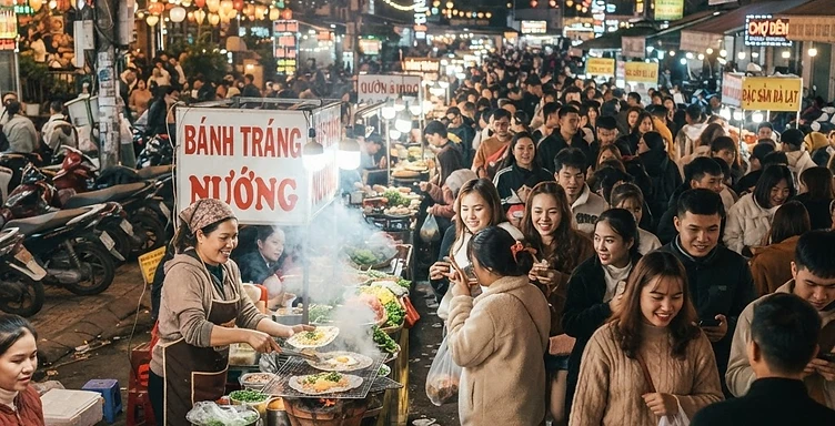 Da Lat Night Market & Grilled Rice Paper Crawl