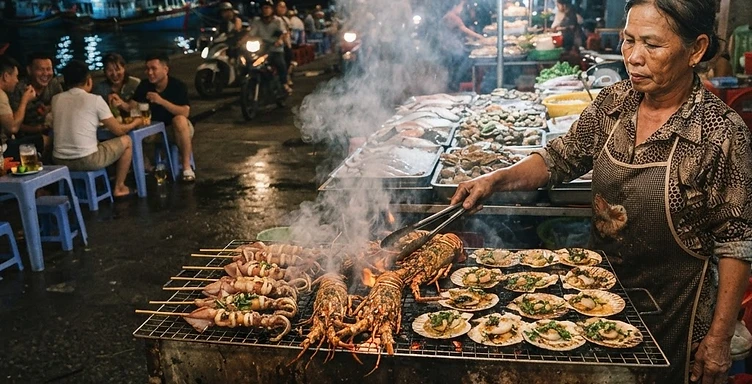 Quy Nhon Harbour Seafood Grill Night