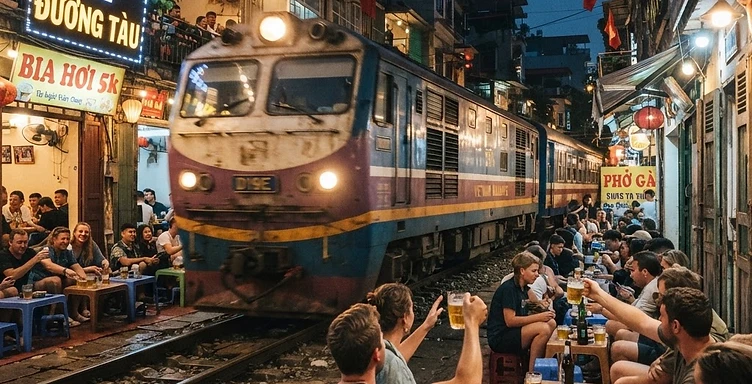 Hanoi After Dark: Bia Hoi & Train Street by Bus 09