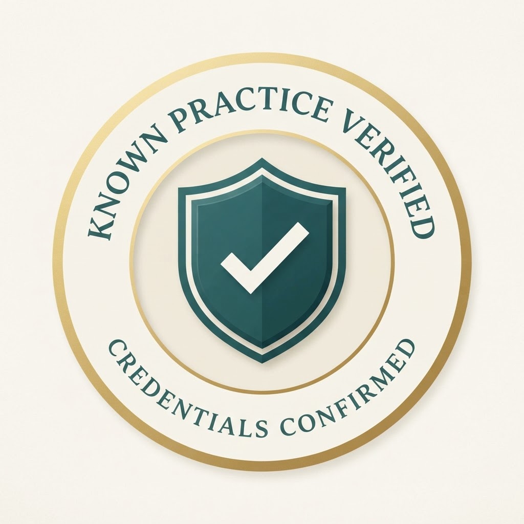 Known Practice Verified – Credentials Confirmed