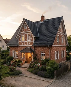 Flachdach- und Giebelarbeiten am Giebelhaus