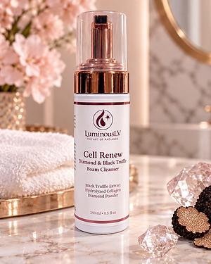 LuminousLV Cell Renew Foam Cleanser — Diamond & Black Truffle