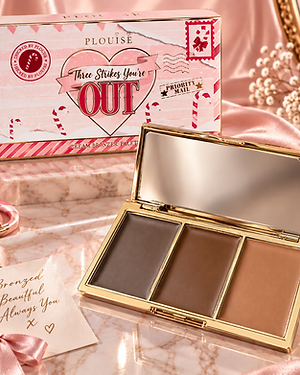 P.Louise Three Strikes You're Out Cream Bronzer Palette