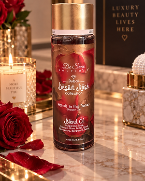 De Soap Boutique Petals in the Dunes Shower Gel — Dubai Désert Rôsé