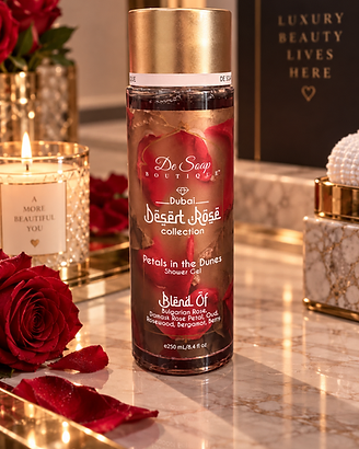 De Soap Boutique Petals in the Dunes Shower Gel — Dubai Désert Rôsé