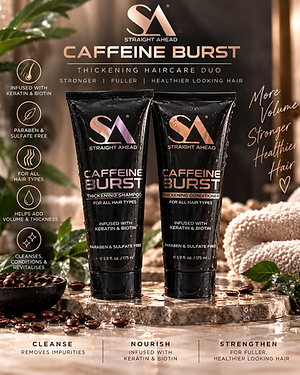 SA Straight Ahead Caffeine Burst Thickening Haircare Duo