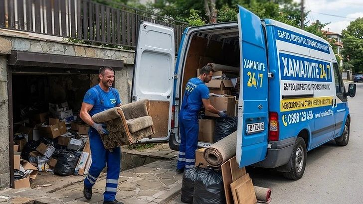 Почистване на таван в София — разчистване от екипа на Хамалите 24/7