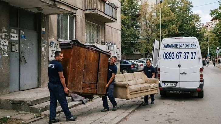 Изнасяне и изхвърляне на стари мебели в София от Хамалите 24/7