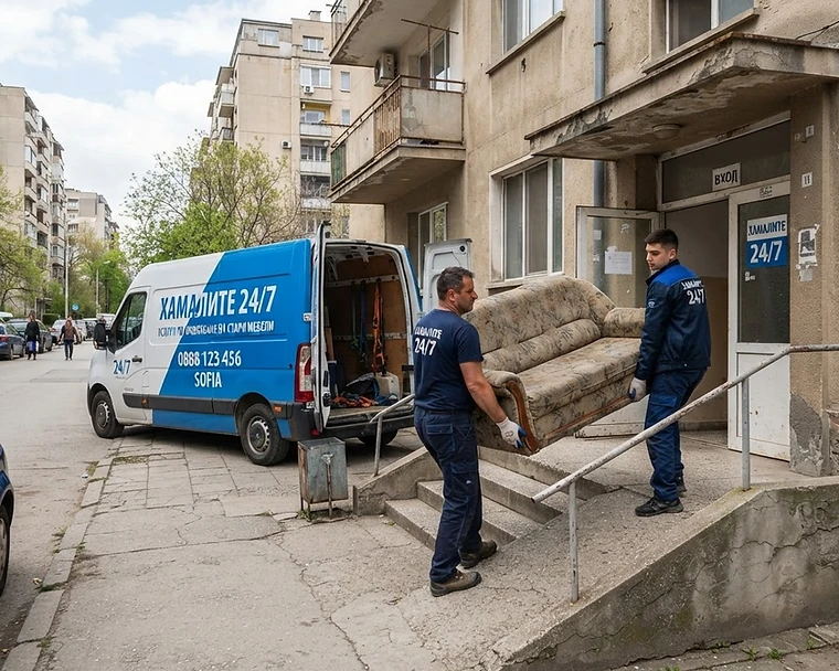 Изхвърляне на стари мебели в София — Хамалите 24/7 онлайн ЕООД
