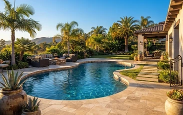 Travertine Pool Decks in Orange County: Sealing, Repair and Summer Care