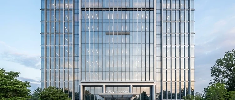 Modern building protected by Vera Alarm
