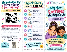 Front of the aftercare sheet