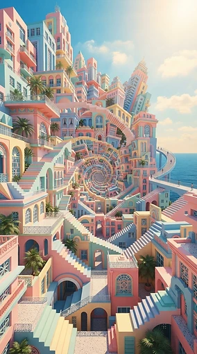 Infinite Coastal Geometry