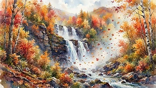 Amber Cascade Whispers