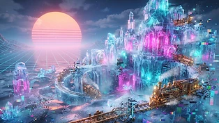 Glacial Neon Flux