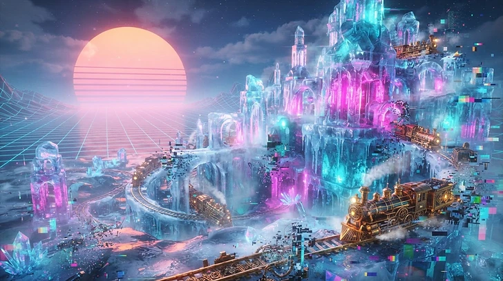 Glacial Neon Flux