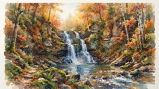 Amber Cascade Whispers