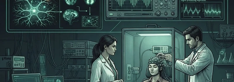 Ilustracja redakcyjna — Technologie, percepcja i doświadczenia psychiczne