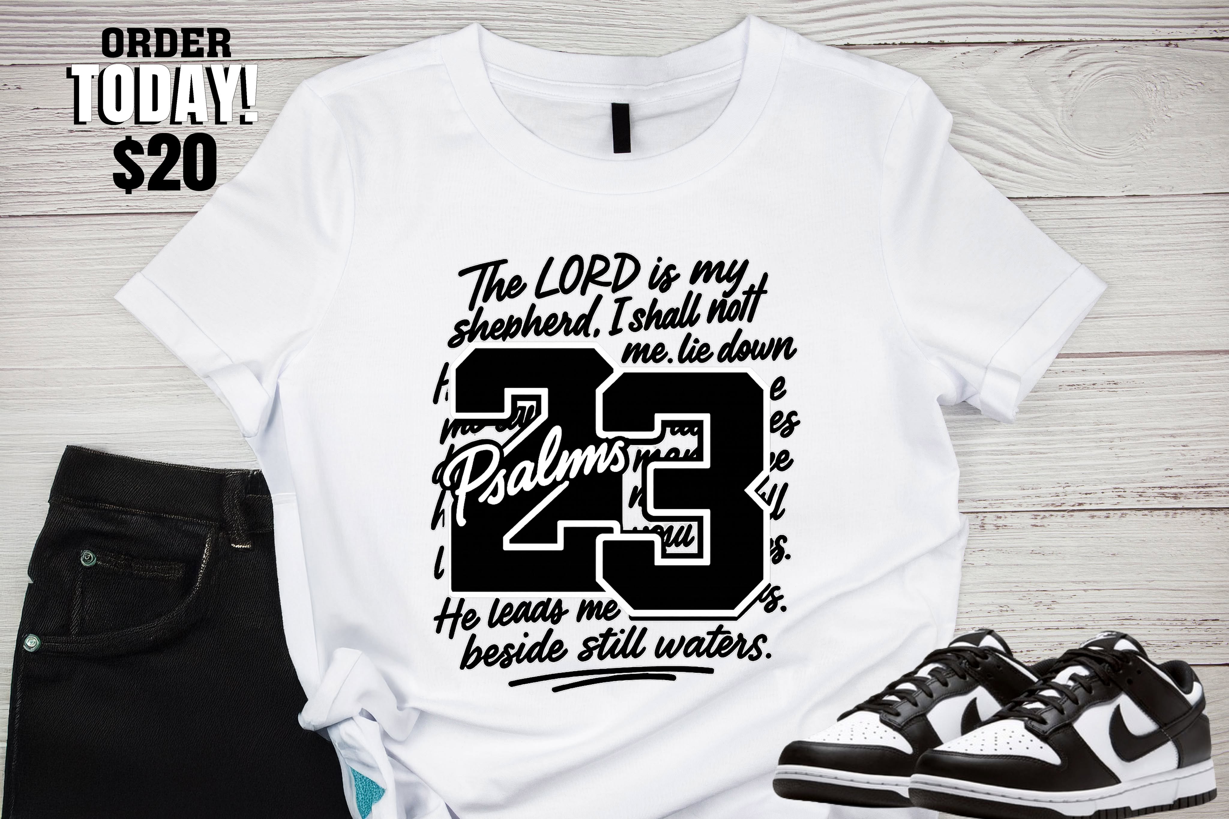 Psalms 23 — Black Script