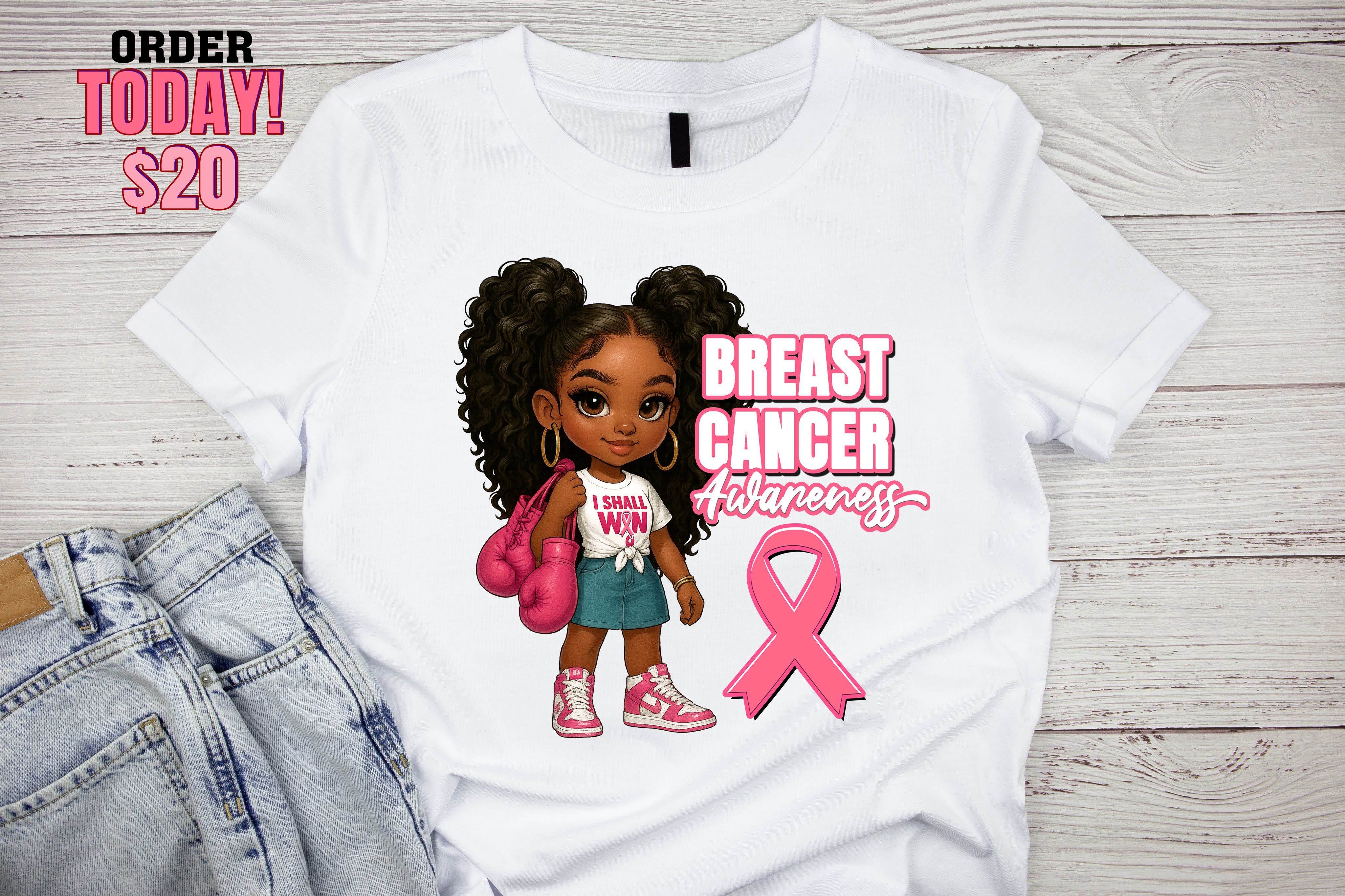 Breast Cancer Awareness — Fighter (Pink Sneakers)