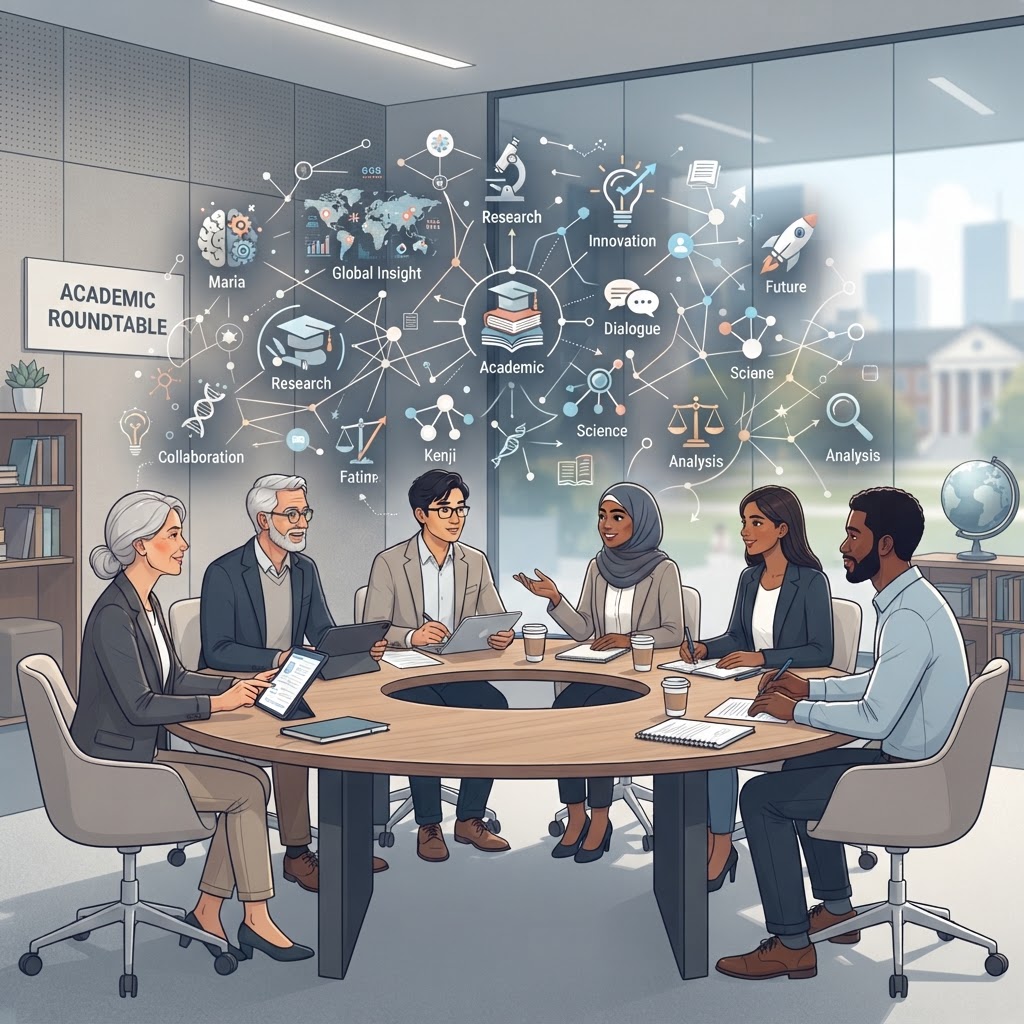 Conceptual illustration of youth collaboration and inclusive institutional governance.
