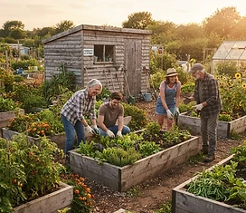 Fox Den Community Allotment in Norwich