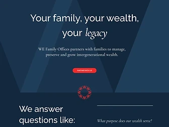 The voice behind WE Family Offices