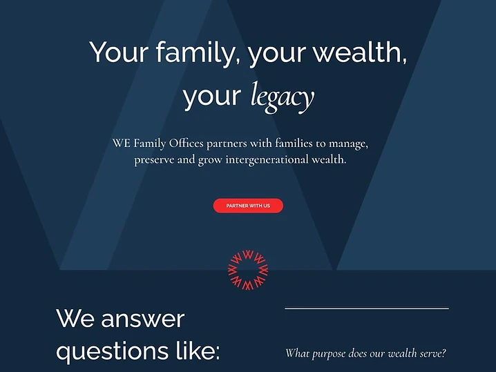 WE Family Offices website