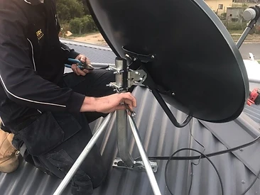Satellite Dish Installation — Albury - ABX Electronics Antennas gallery, Albury Wodonga